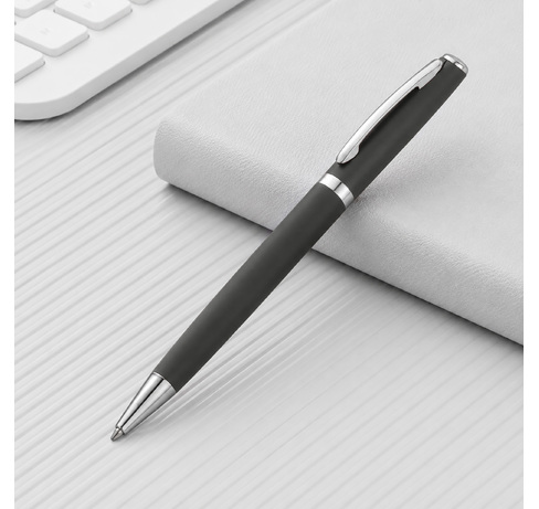 Ручка металлическая soft-touch шариковая «Flow»