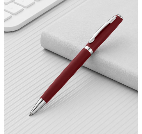 Ручка металлическая soft-touch шариковая «Flow»