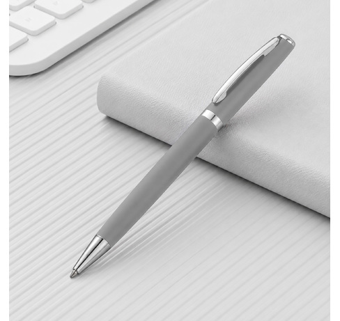 Ручка металлическая soft-touch шариковая «Flow»