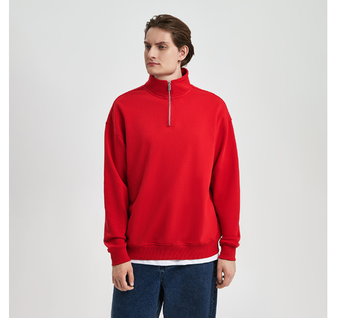 Толстовка на молнии унисекс Флоу (Flow), красная, размер 3XL/4XL