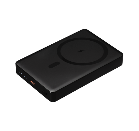 Внешний аккумулятор Атлантис Плюс PD (Atlantis PD Plus) 10000mAh с функцией беспроводной зарядки 15W, черный