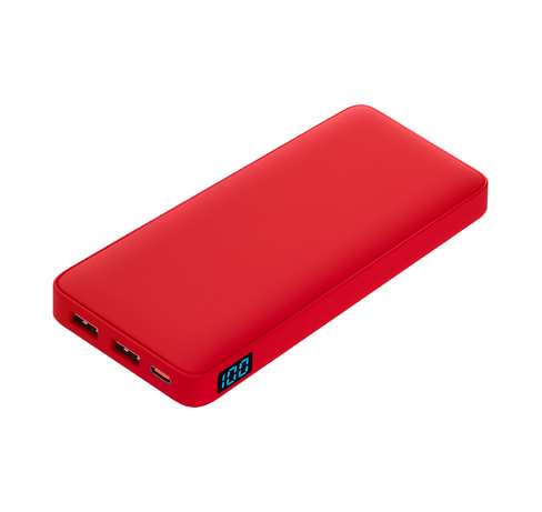 Внешний аккумулятор с подсветкой Анкор Плюс PD (Ancor PD Plus) 10000 mAh, красный