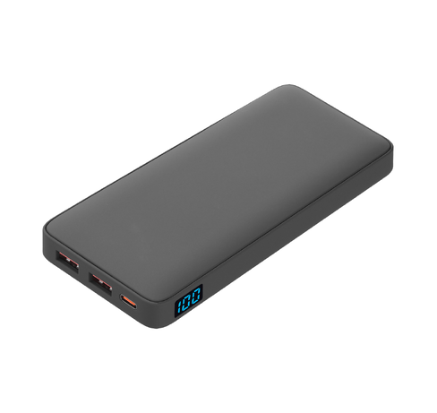 Внешний аккумулятор с подсветкой Анкор Плюс PD (Ancor PD Plus) 10000 mAh, серый