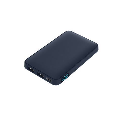 Внешний аккумулятор с подсветкой Анкор (Ancor) 5000 mAh, синий