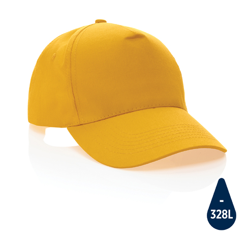Бейсболка Impact из переработанного хлопка AWARE™, 5 клиньев, 190 г/м2